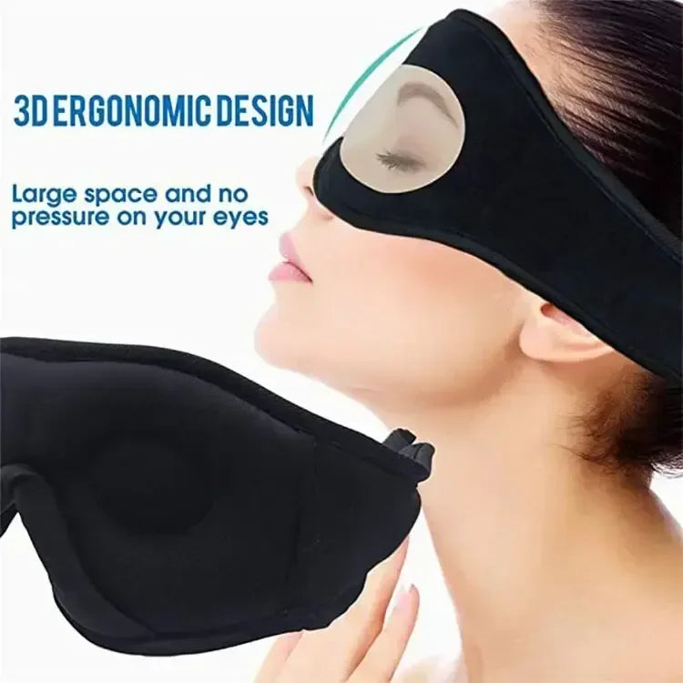 Masque relaxation musicale avec design ergonomique 3D pour un confort optimal sans pression sur les yeux