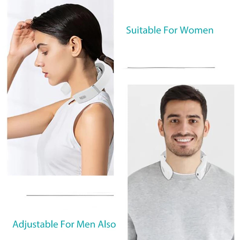 Masseur cervical portable avec un design ajustable, adapté aux femmes et aux hommes
