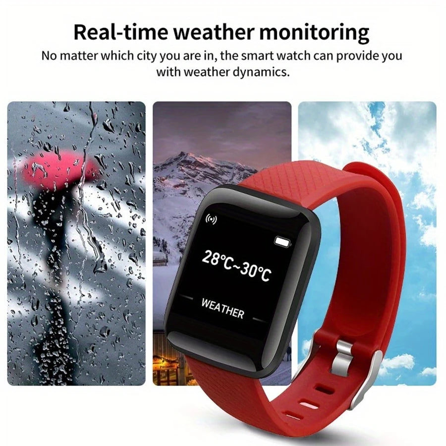 Montre connectée pas chère avec suivi météo en temps réel et écran couleur pour un usage quotidien