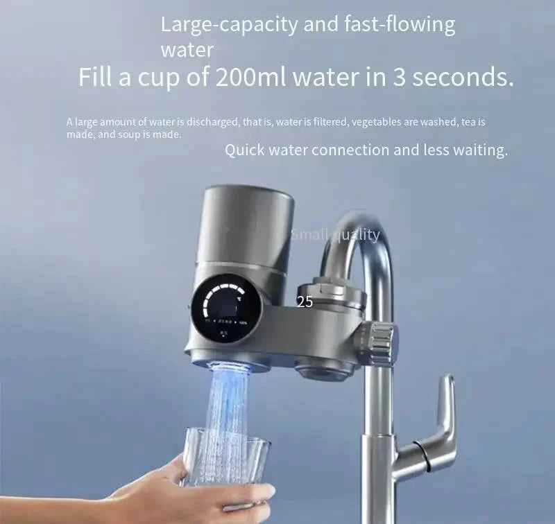 Purificateur d'eau robinet offrant un débit rapide pour remplir 200ml en 3 secondes