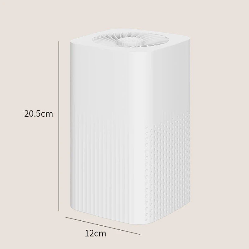 Purificateur d'air portable blanc de 20,5 cm pour améliorer la qualité de l'air intérieur