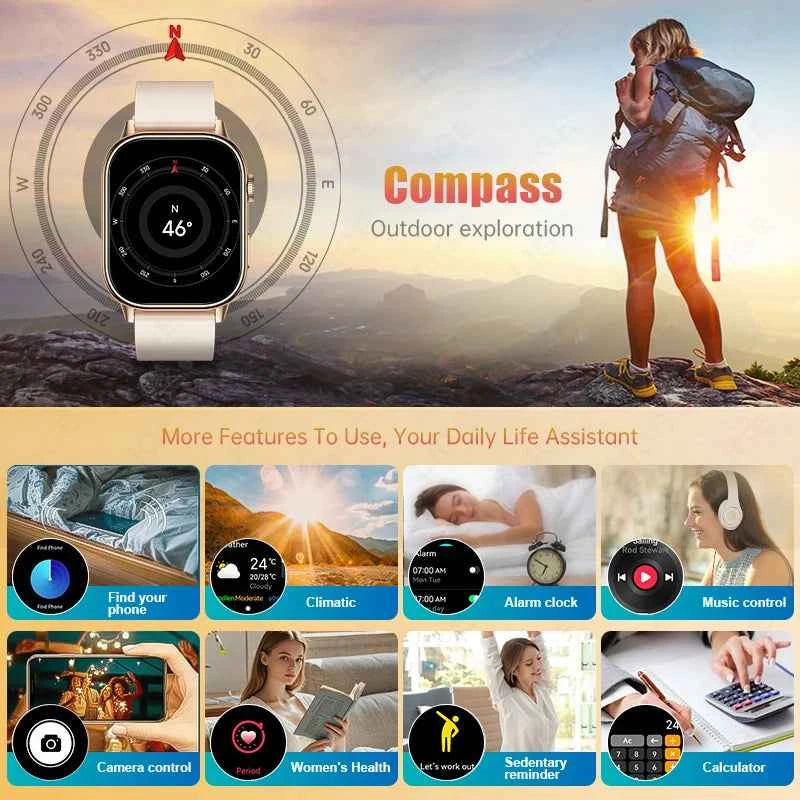 Montre intelligente avec suivi performance montre intelligente pour explorer la nature et surveiller votre santé