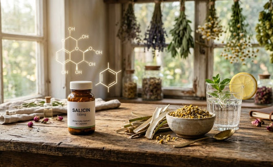 Comparaison entre médicaments de synthèse pétrochimique (paracétamol, ibuprofène) et alternatives naturelles (écorce de saule blanc, grande camomille, hydratation) pour le soulagement des douleurs