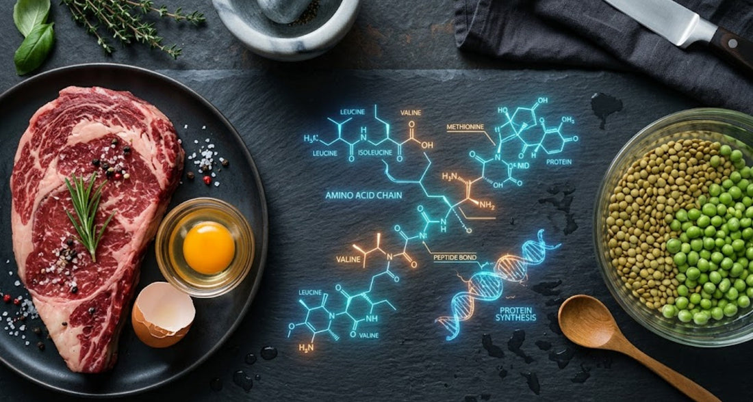 Comparatif de la biodisponibilité des protéines entre  ║ ║           sources animales (viande, oeuf) et végétales (lentilles) pour l'hypertrophie