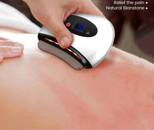 Appareil de massage Gua sha intelligent avec écran LED pour un soulagement de la douleur et un massage efficace