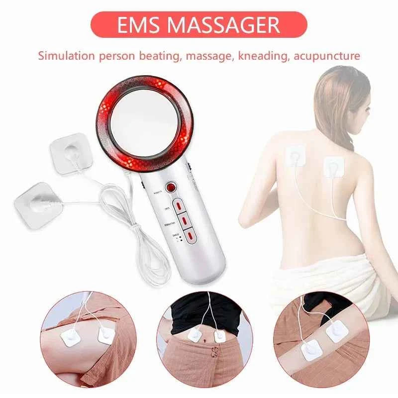 Appareil de massage à domicile avec simulation de battement et électrodes pour soulager les douleurs musculaires
