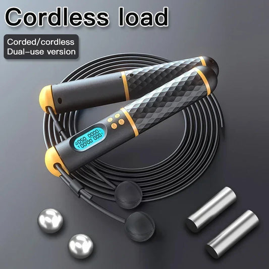 Corde à sauter intelligente avec écran numérique et option sans fil pour un entraînement efficace
