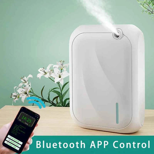 Diffuseur d'huiles essentielles décoratif avec contrôle Bluetooth et application pour une aromathérapie moderne