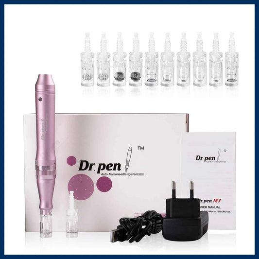 Kit de stylo microneedling professionnel Dr.pen avec accessoires pour soins de la peau