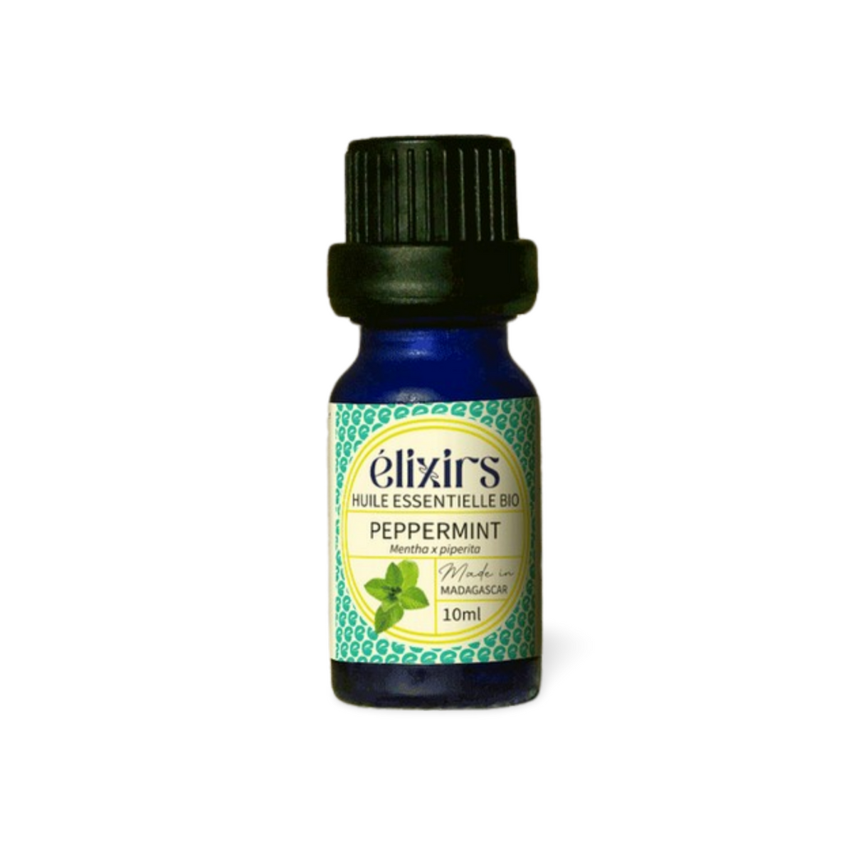 Huile Essentielle de Menthe Poivrée Bio (Mentha x piperita) : Maux de Tête, Digestion & Tonus, 10 ml - Élixirs de Clara