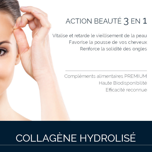 Collagène Pur Hydrolysé + Vitamine C en Poudre : Peau & Articulations