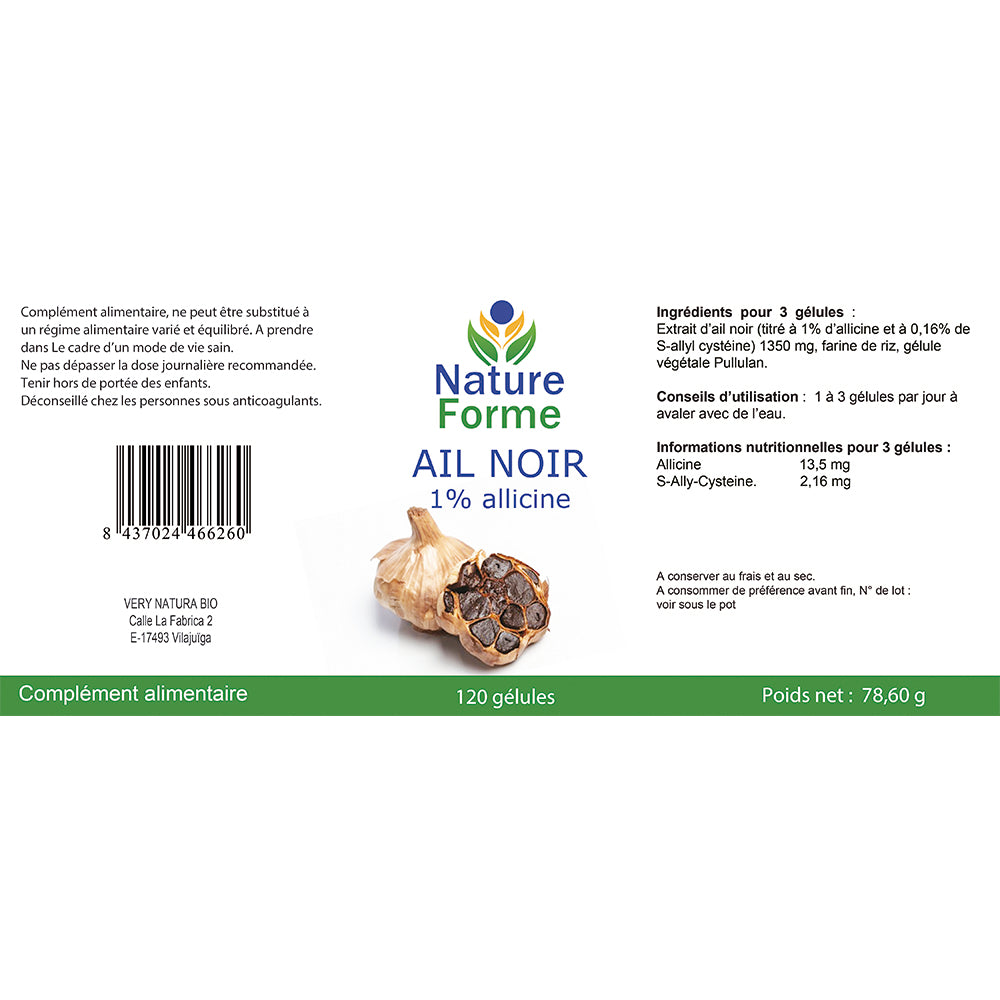 Ail Noir 1% Allicine : Cœur & Circulation