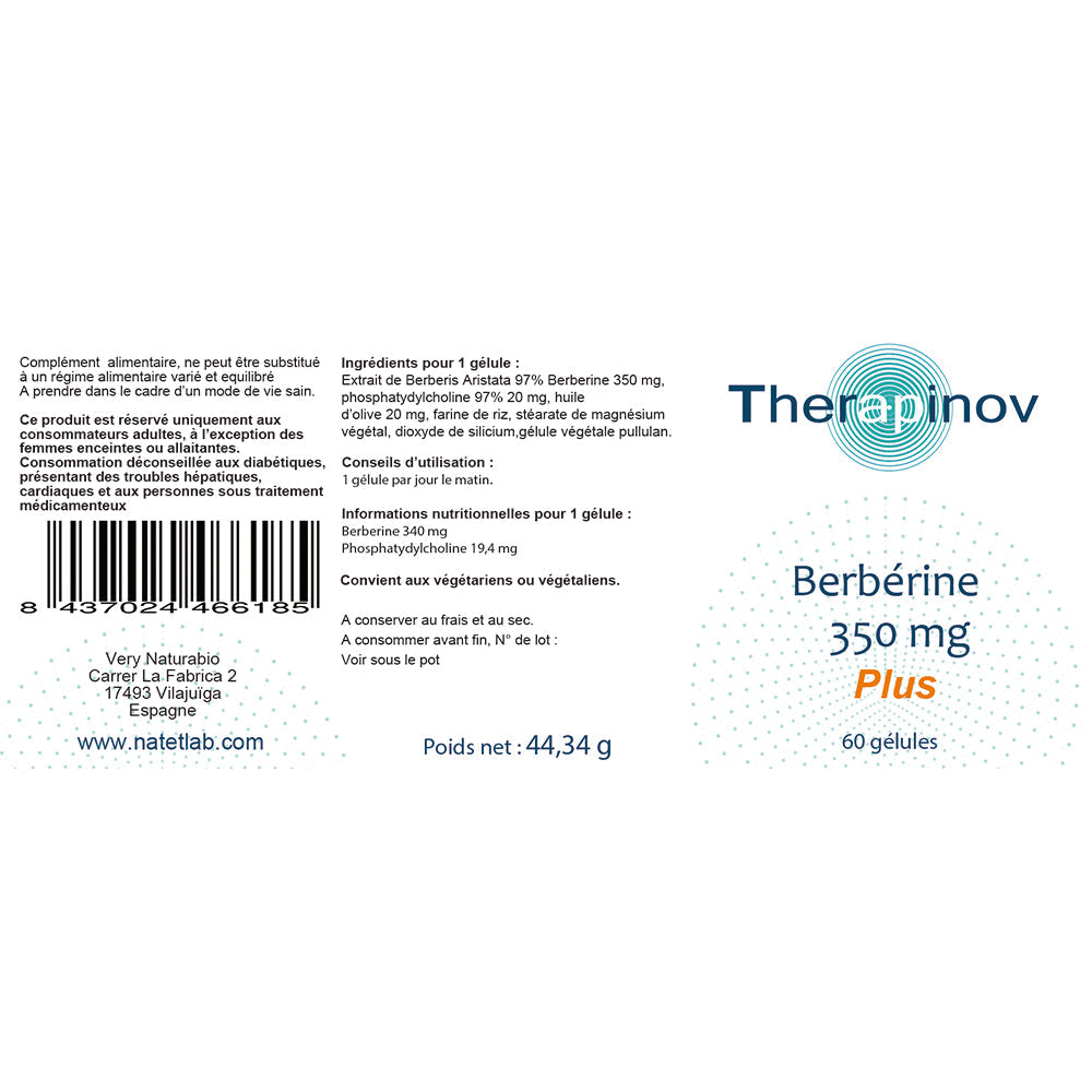 Berbérine Plus : Glycémie & Minceur