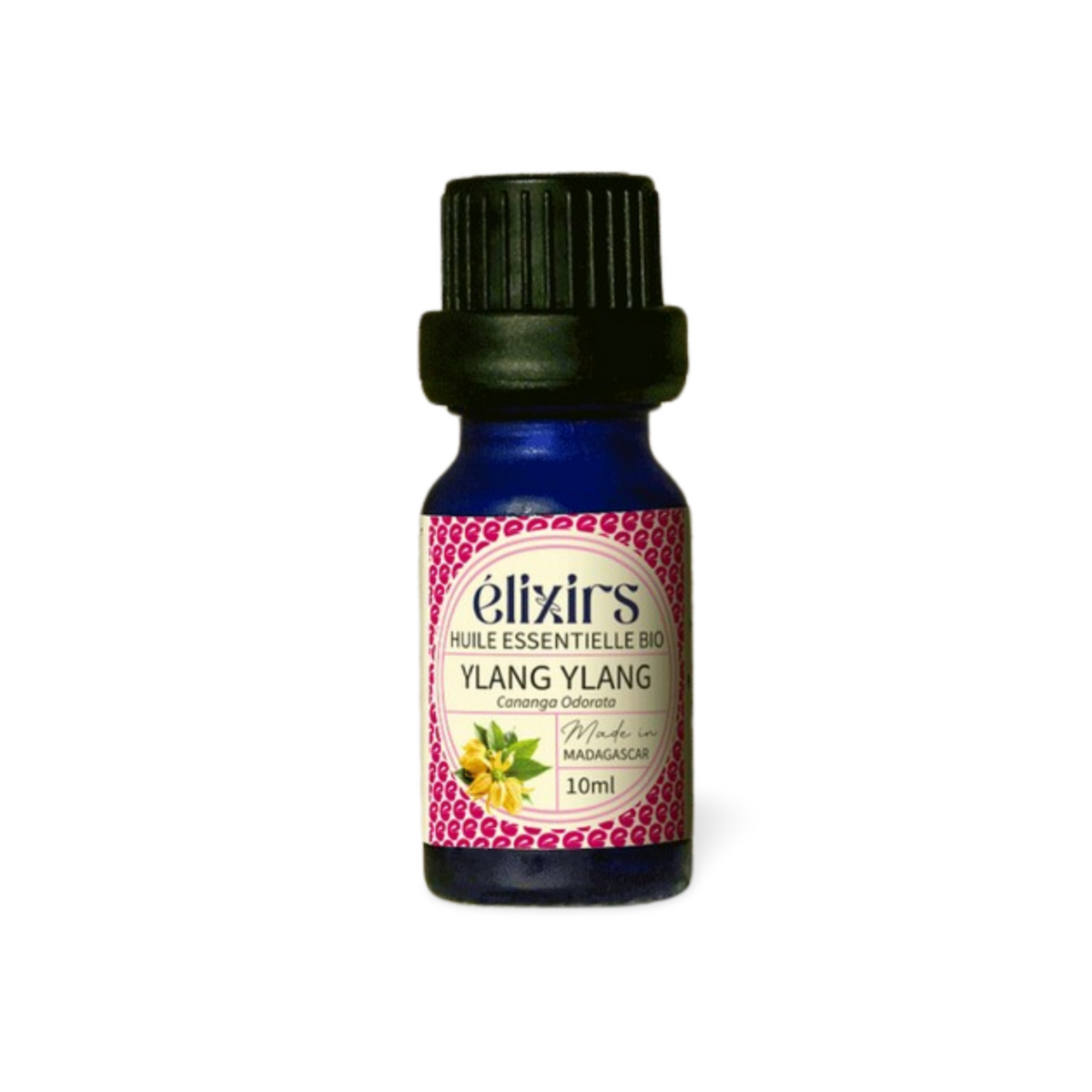 Huile Essentielle d'Ylang-Ylang Bio de Madagascar (Cananga odorata) : Détente, Cheveux & Peau, 10 ml - Élixirs de Clara
