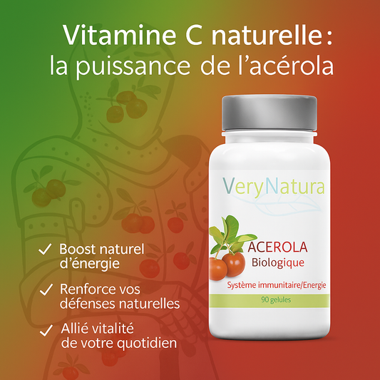 Acérola Bio 17 % Vit C :  Immunité & Energie