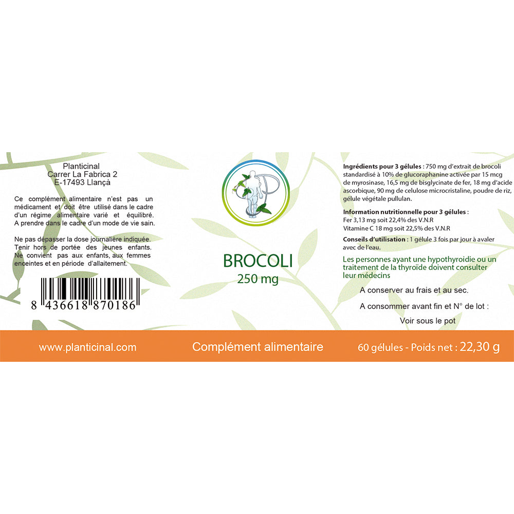Brocoli à 10% de Glucoraphanine activée : Détox & Coeur