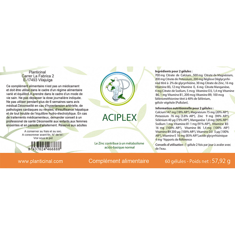 Aciplex – Votre Solution Naturelle pour l'Équilibre Acido-Basique