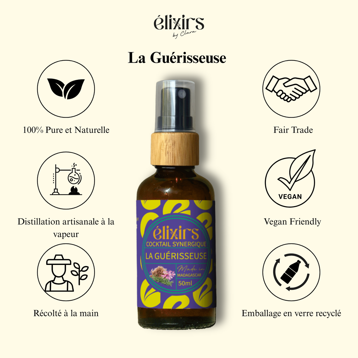 La Guérisseuse, spray assainissant (Élixirs de Clara), photo 3