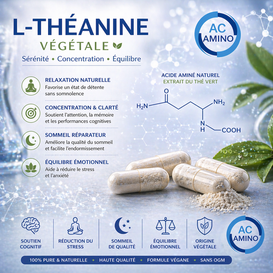 L-Théanine Végétale 250 mg : Antioxydant & Minceur