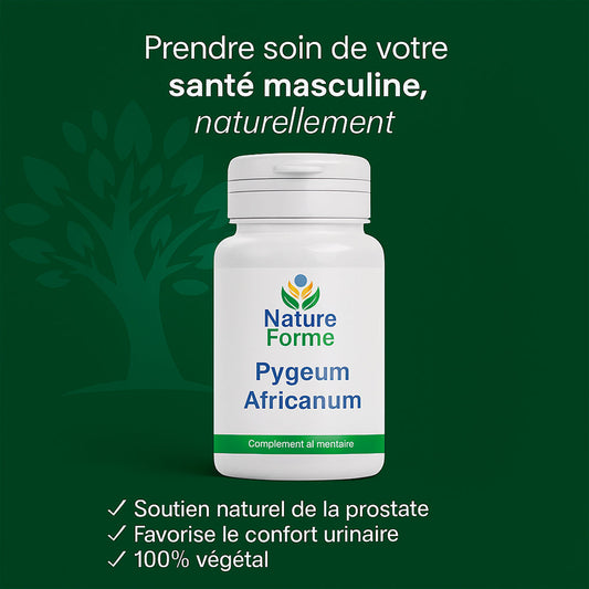 Pygeum Africanum - extrait de prunier d'Afrique pour le confort de la prostate et urinaire de l'homme