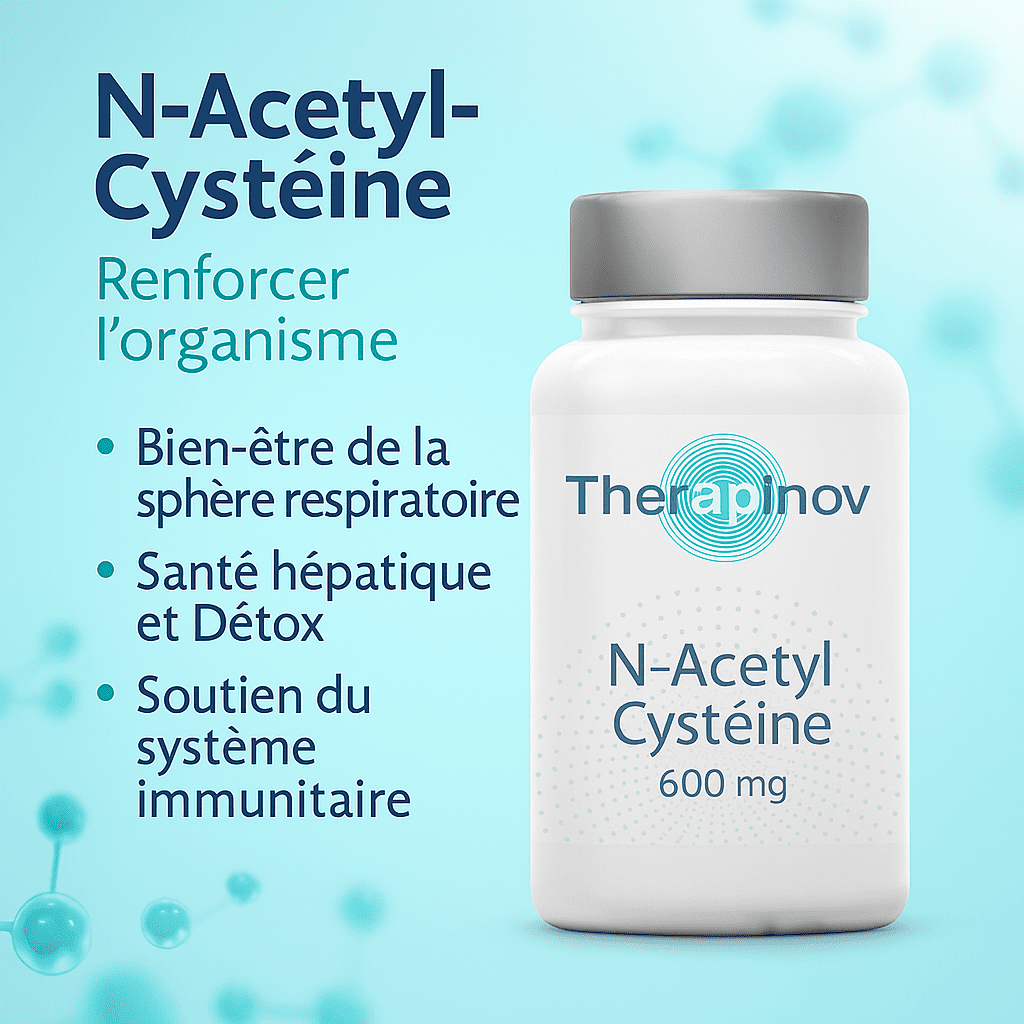 N-Acétyl Cystéine (NAC) 600 mg - Antioxydant & Voies Respiratoires