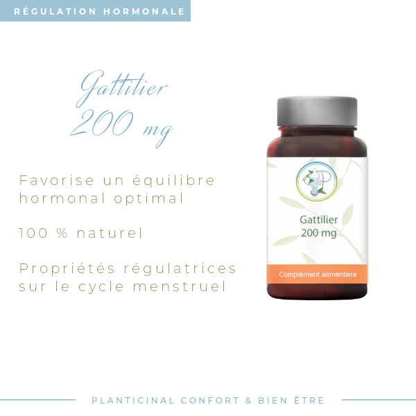 🌸 Gattilier Naturel - Équilibre Hormonal et Confort Menstruel (60 Gélules)