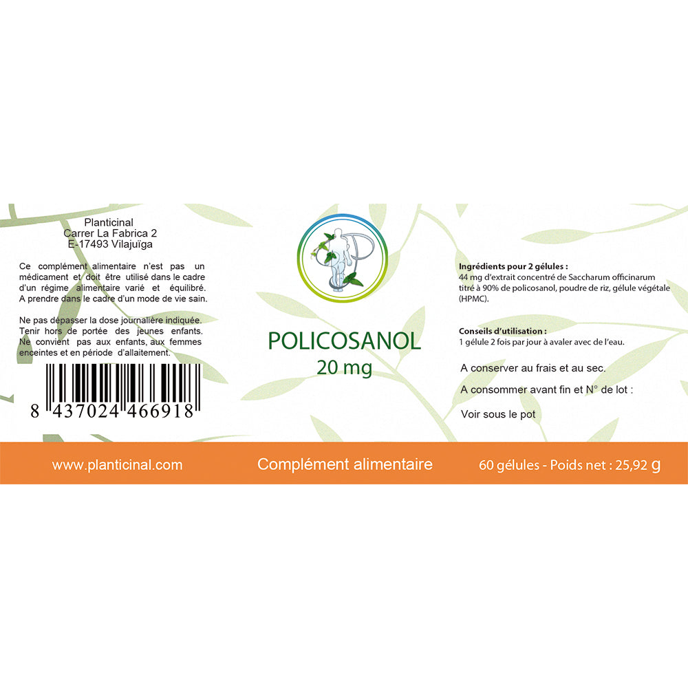 Policosanol Naturel – Contribue à l’Équilibre Lipidique