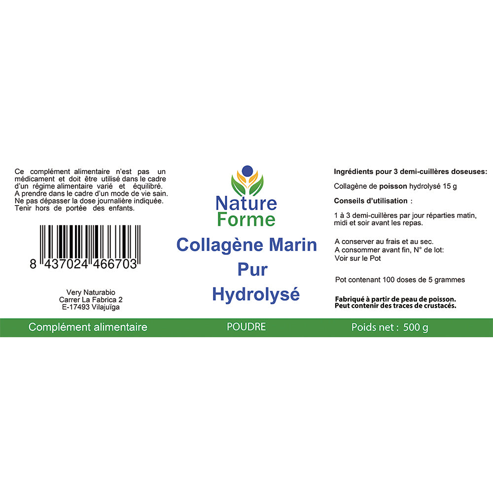 Collagène Marin Pur Hydrolysé Poudre : Peau & Articulations