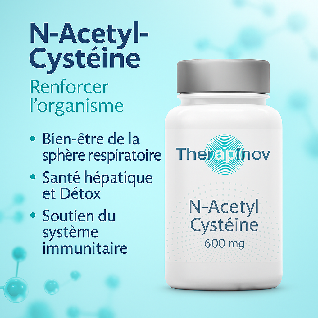 N-Acétyl Cystéine (NAC) 600 mg - Antioxydant & Voies Respiratoires