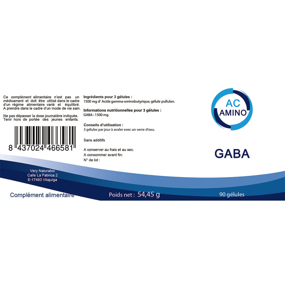 Gaba 500 mg : Anxiété & Moral