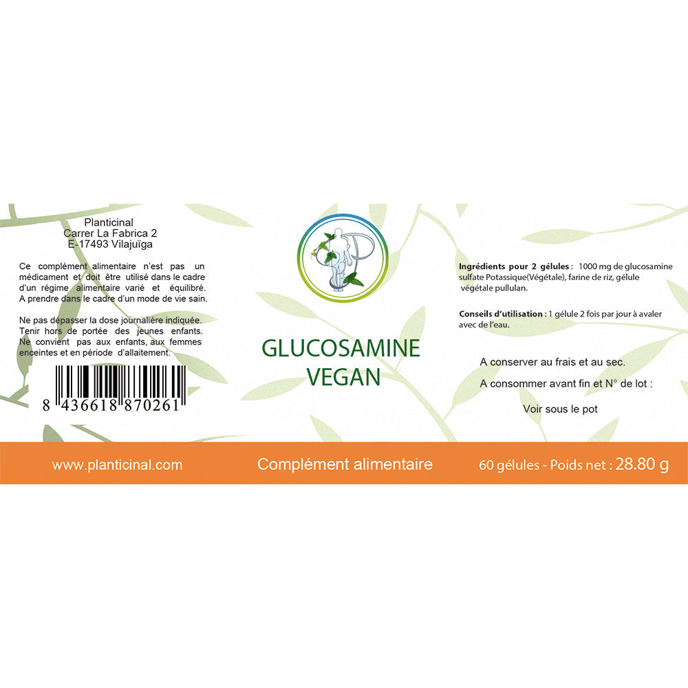 Glucosamine Sulfate Végane Pack Promo x3 – 3 pots de 90 gélules