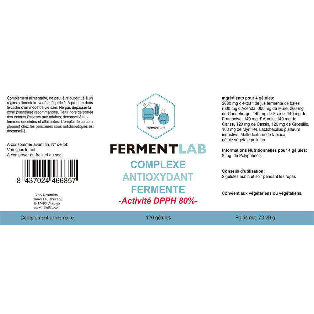 Complexe Antioxydant Fermenté Gélules