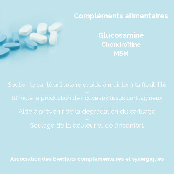Glucosamine-Chondroïtine-MSM Vegan : Articulations & Cartilages