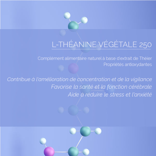 L-Théanine Végétale 250 mg : Antioxydant & Minceur