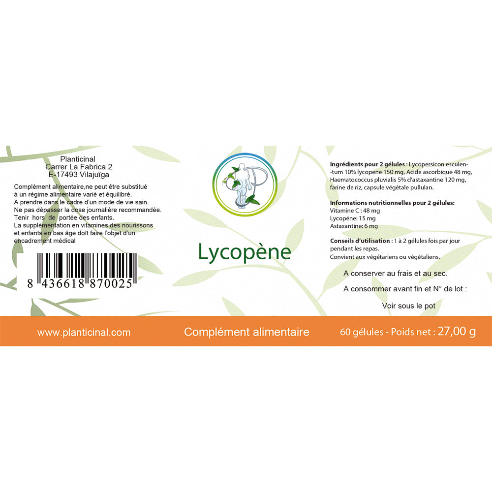 Lycopène + Vitamine C : Antioxydant