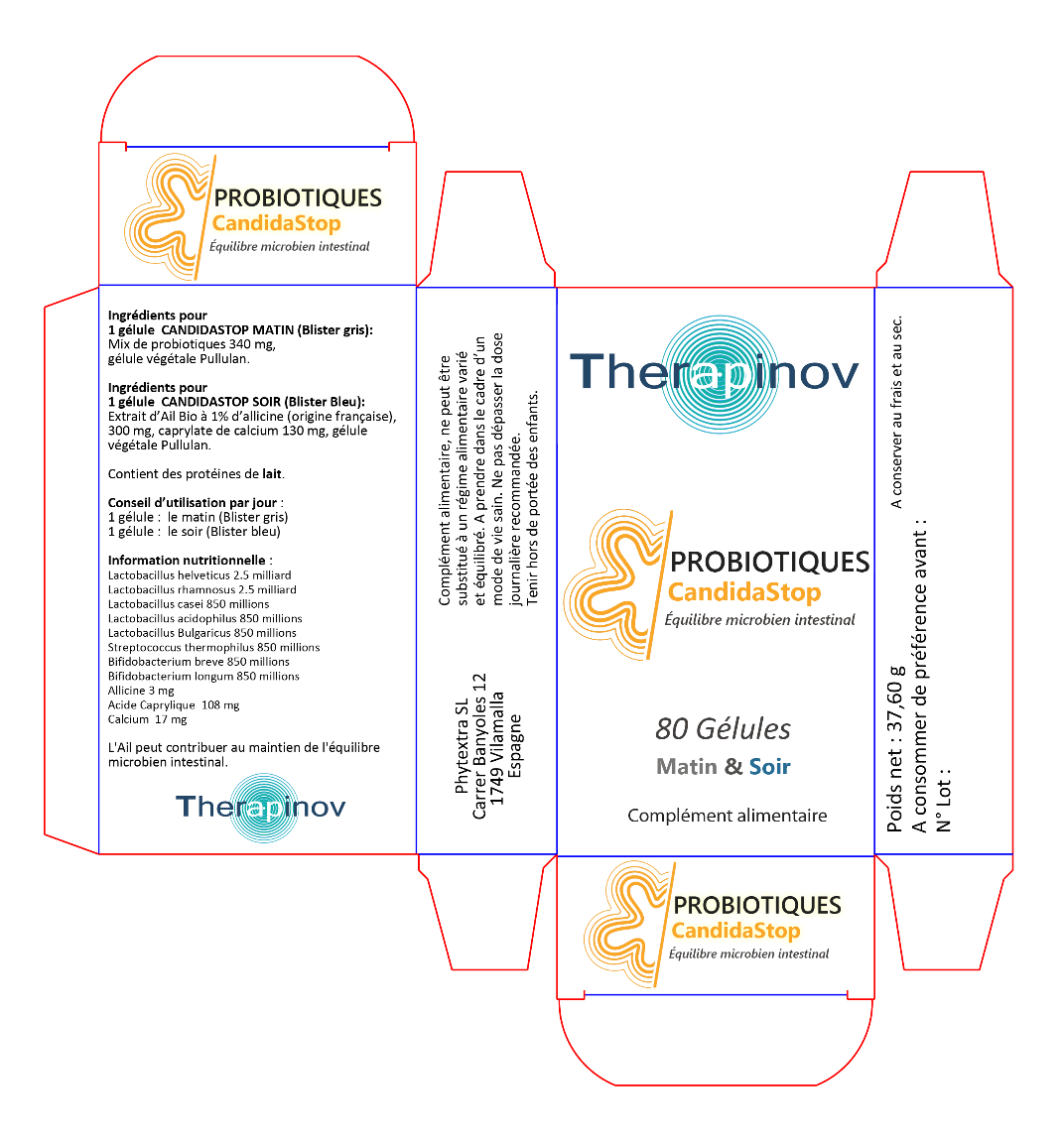 Probiotique Flore Intime - Candida Stop - 9 Souches pour Matin & Soir