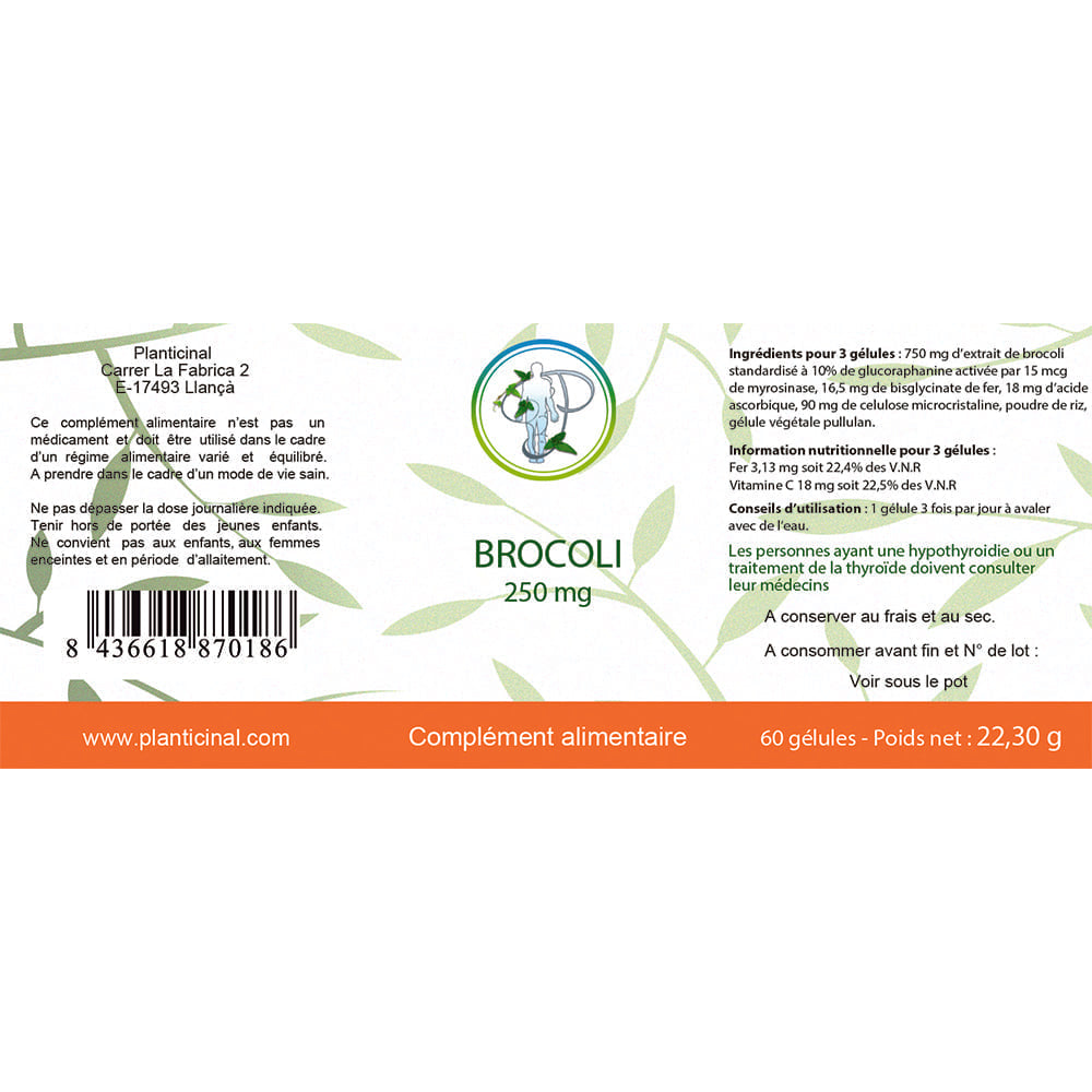 Brocoli à 10% de Glucoraphanine activée – Pack Promo x3