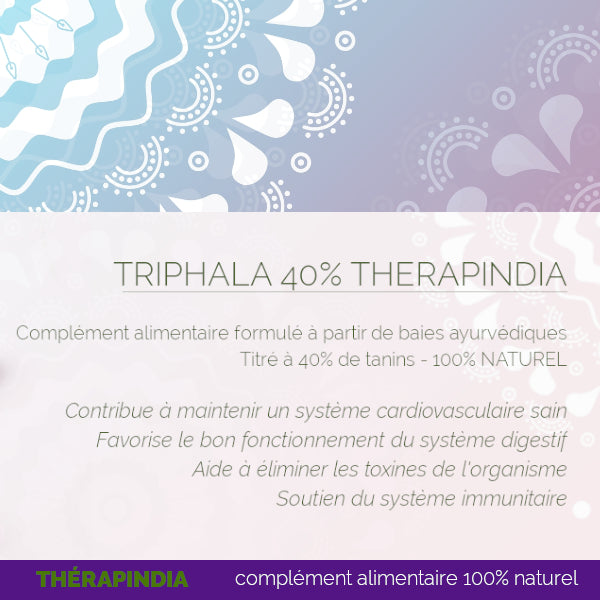 Triphala 40% Tanins – L’Équilibre Digestif Naturel Inspiré de l’Ayurveda