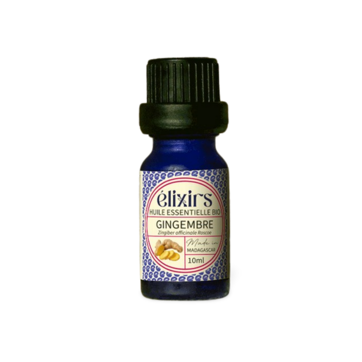 Huile Essentielle de Gingembre Bio (Zingiber officinalis) : Digestion, Tonus & Massage, 10 ml - Élixirs de Clara