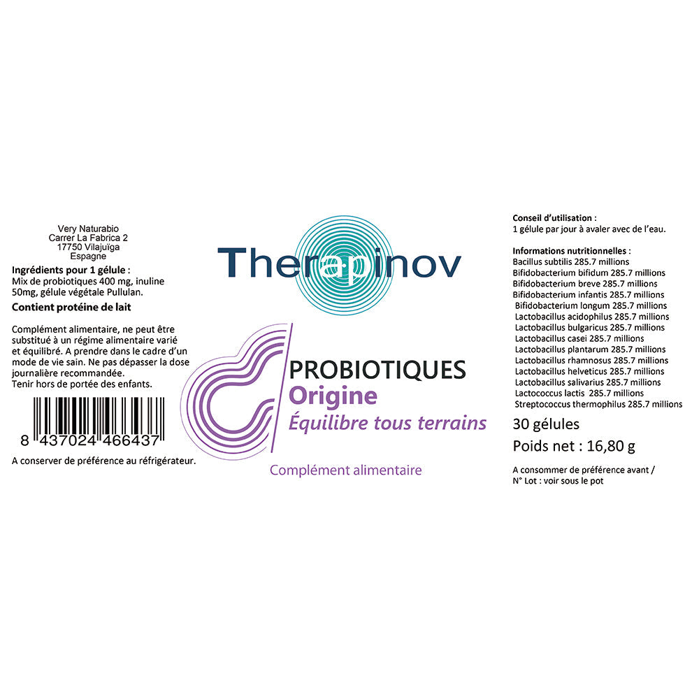 Probiotique Naturel & Origine : 14 souches pour la flore intestinale
