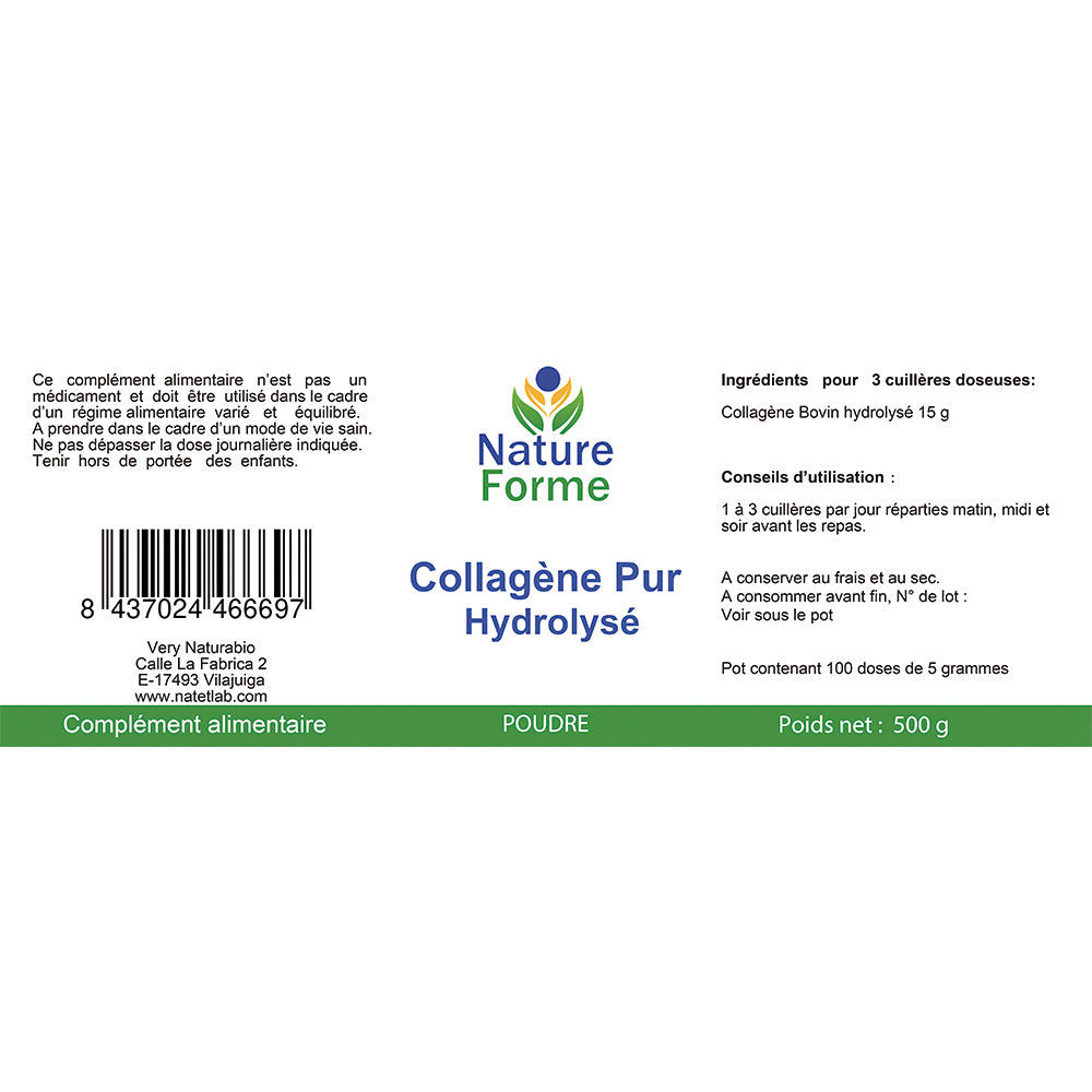 Collagène Pur Hydrolysé Poudre : Peau & Articulations