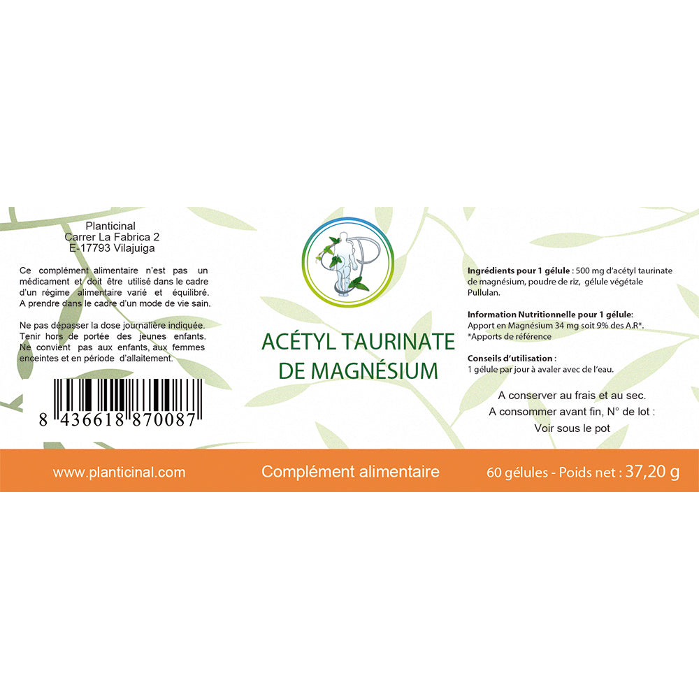 Acétyl Taurinate de magnésium Pack Promo x 3