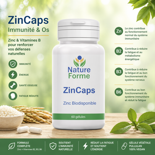 Zincaps (Zinc Pidolate) – Immunité, Vitalité & Peau