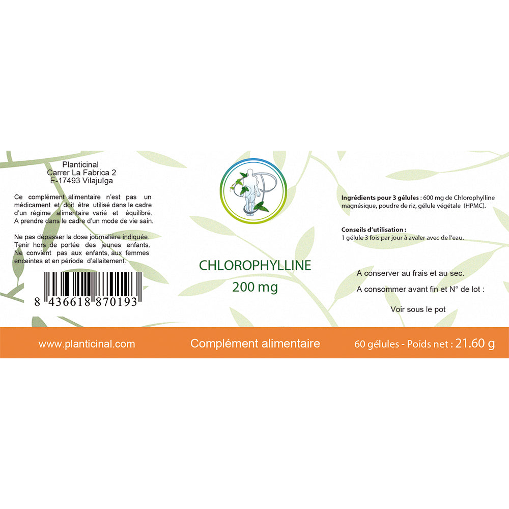 Chlorophylline Naturelle – Soutien Digestif & Détoxification