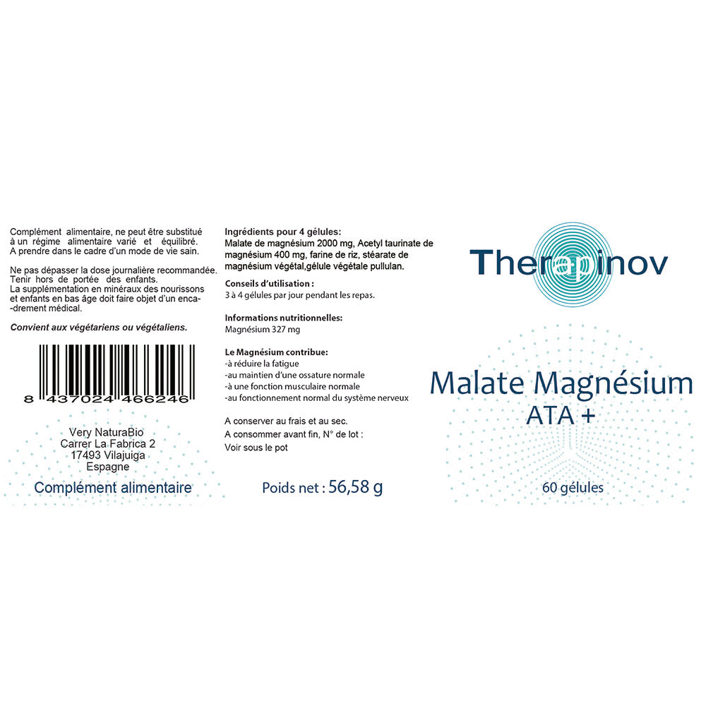 Malate de Magnésium ATA + : Stress & Vitalité