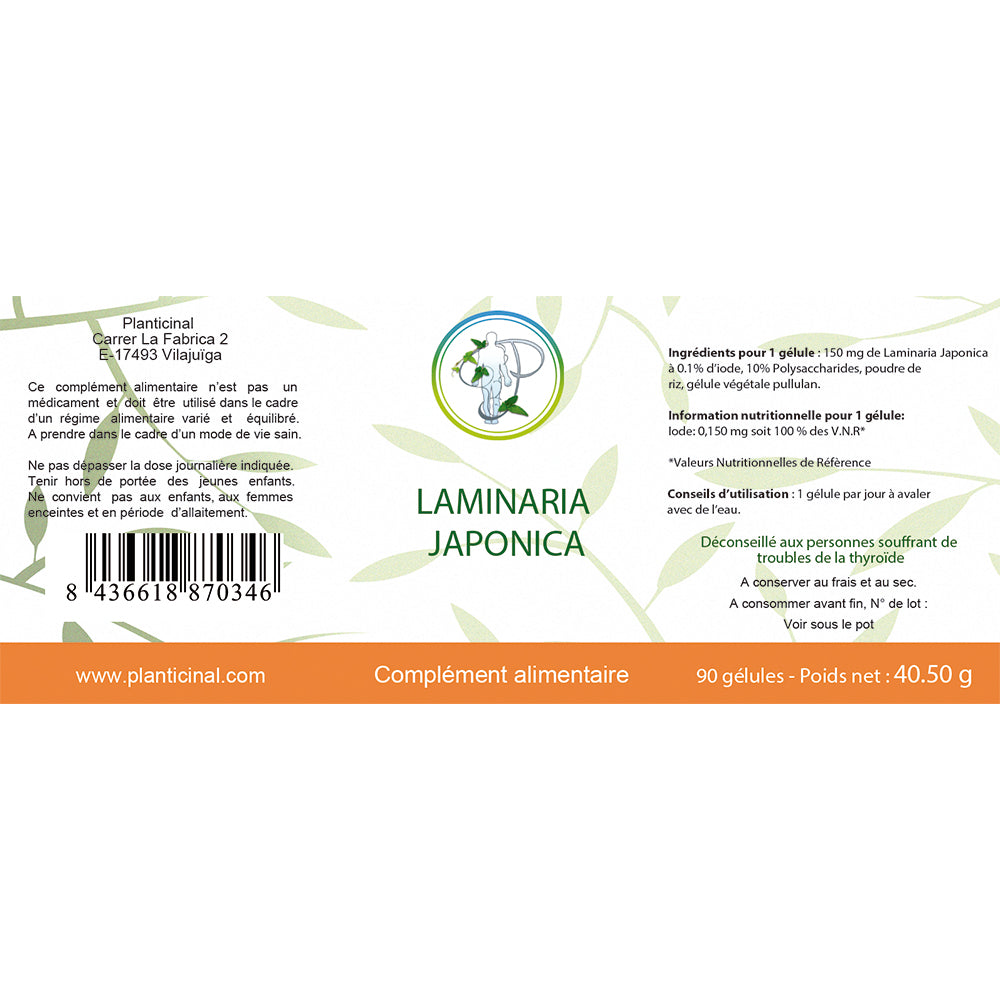 Laminaria Japonica 0.1 % d'iode 10 % PSC Pack Promo x 3