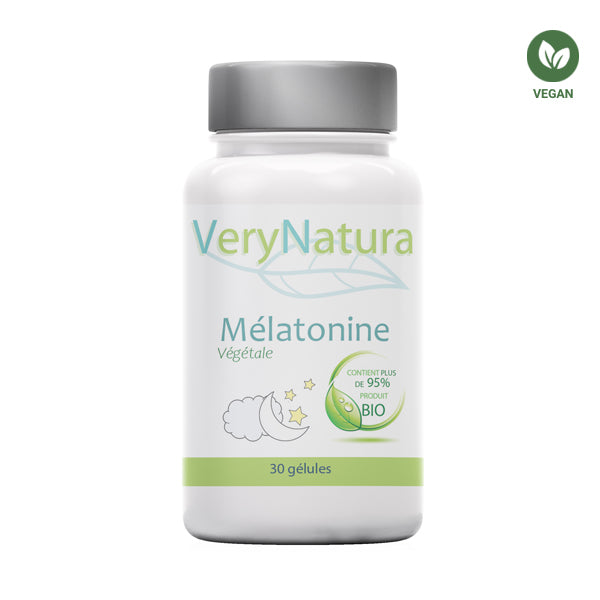 Mélatonine Végétale 95% de produits Bio : Sommeil & Stress