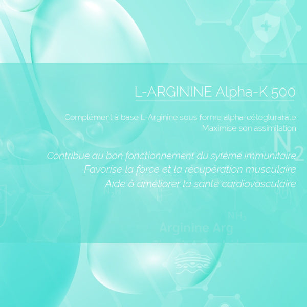 L-Arginine Alpha-Kétoglutarate 500 mg : Sport & Activité Physique