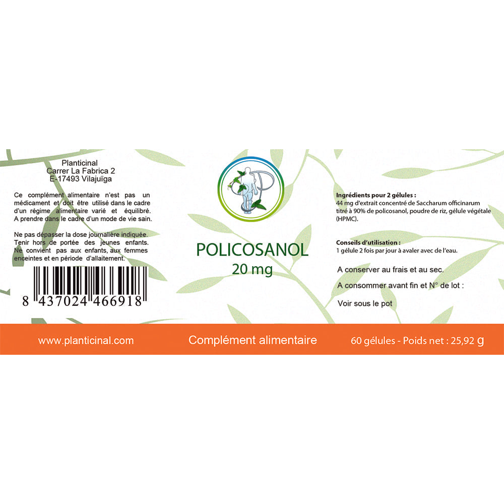 Policosanol Naturel – Contribue à l’Équilibre Lipidique