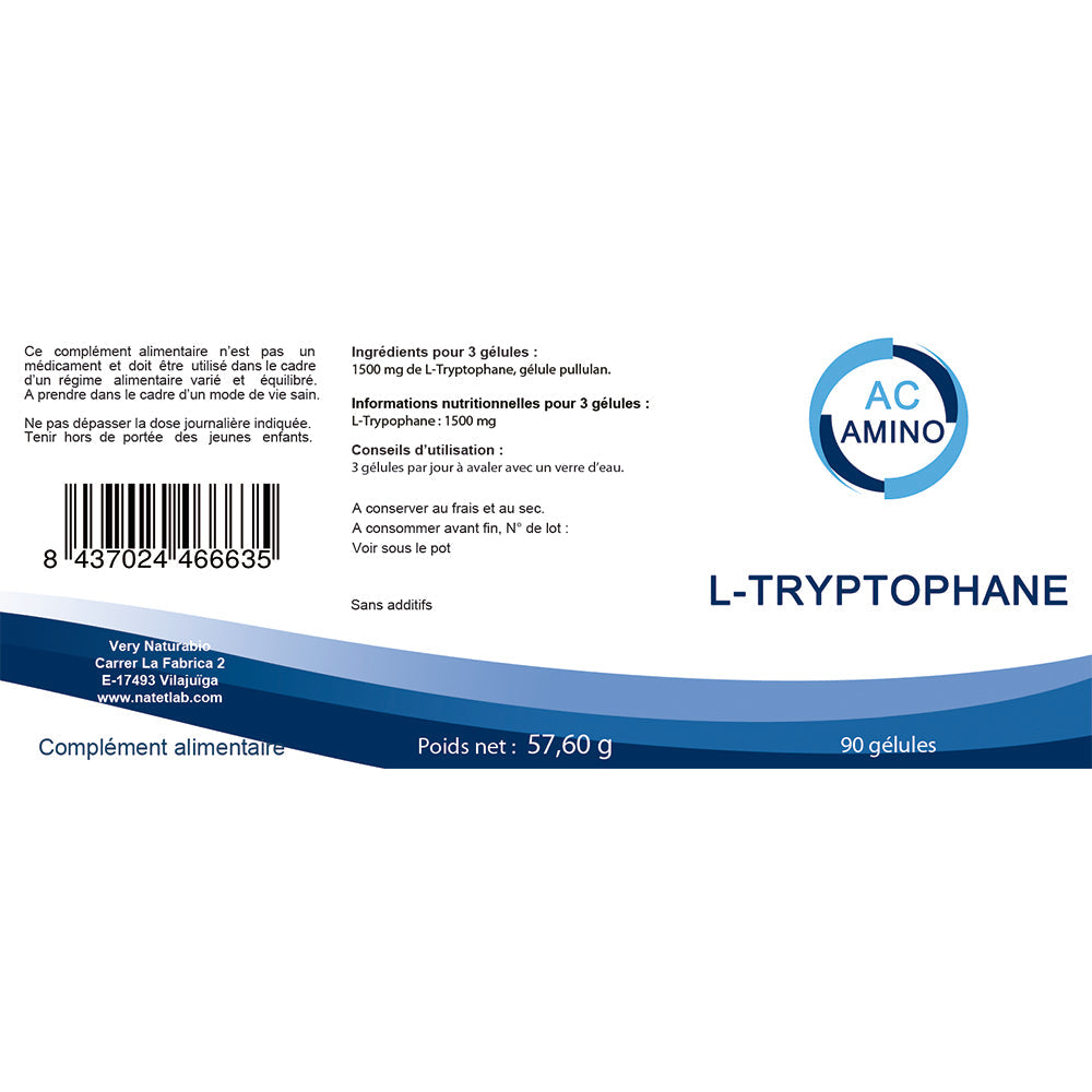 L-Tryptophane 500 mg : Moral & Humeur